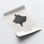 kosovo map poster - minimalist boho wall art - digital download - image 4
