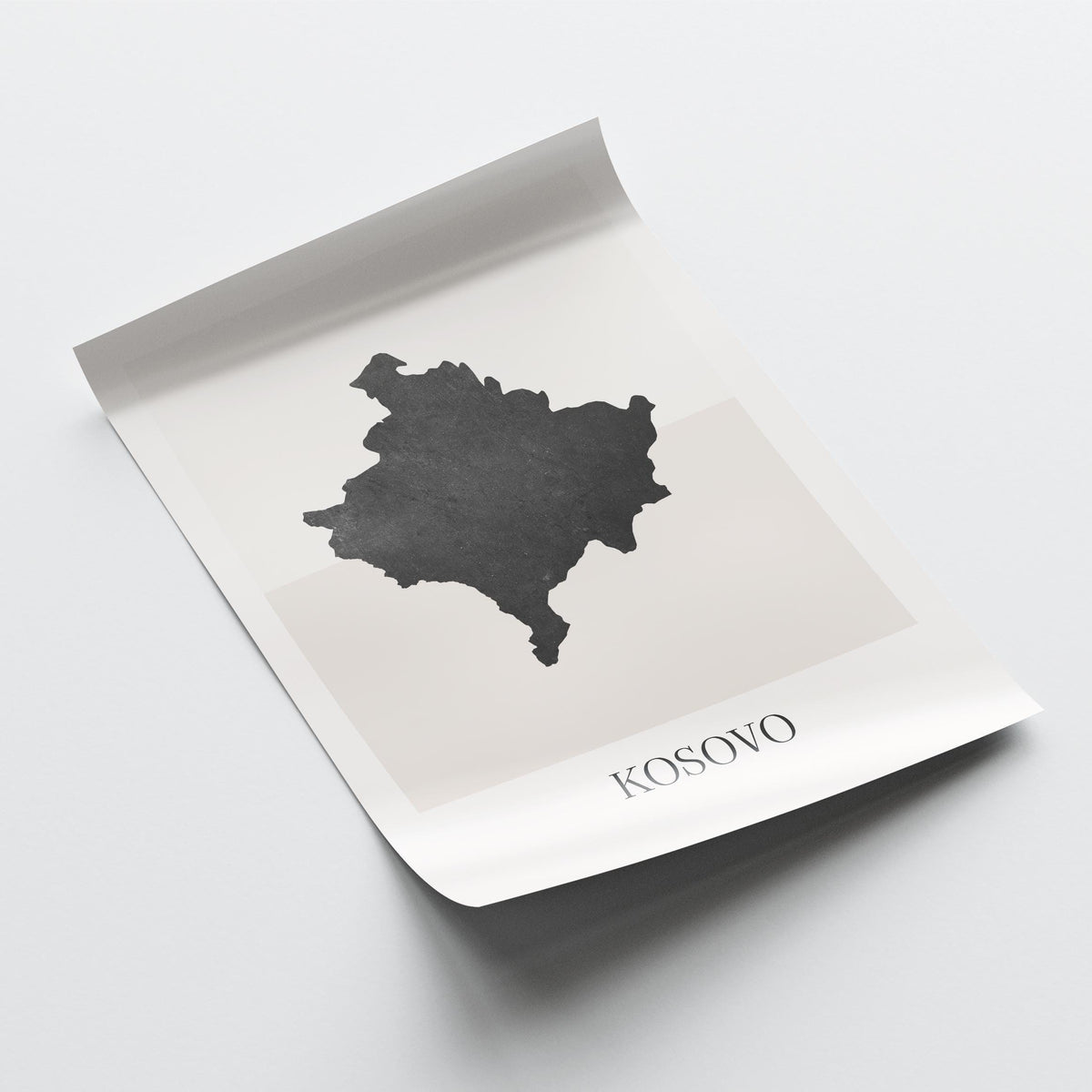 kosovo map poster - minimalist boho wall art - digital download - image 4