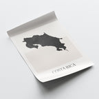 costa rica map poster - minimalist boho wall art - digital download - image 4