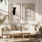portugal map poster - minimalist boho wall art - digital download - image 5
