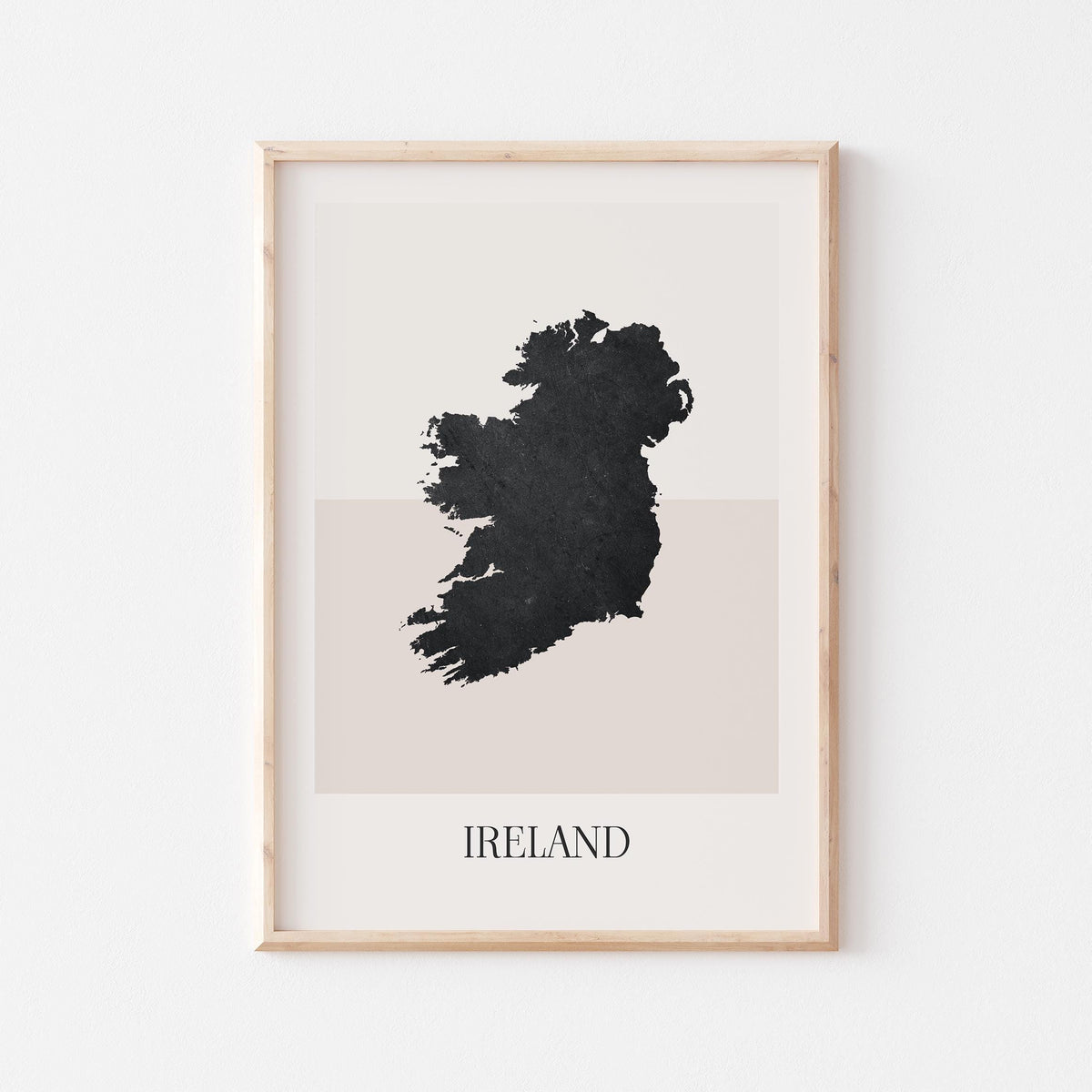 ireland map poster - minimalist boho wall art - digital download - image 1