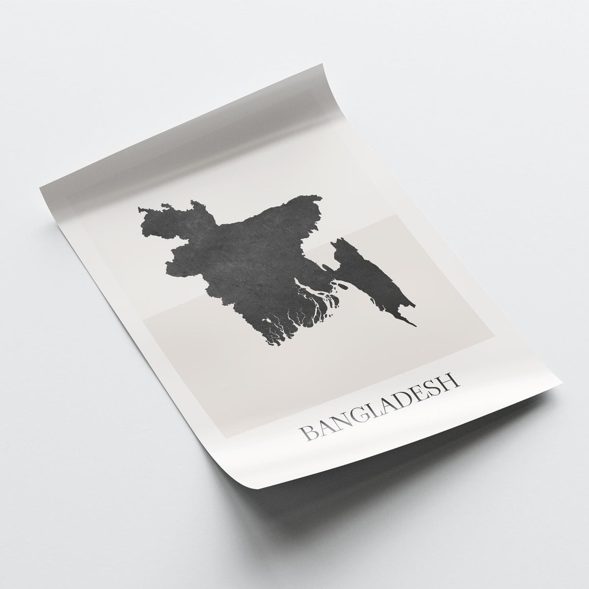 bangladesh map poster - minimalist boho wall art - digital download - image 4