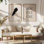 lebanon map poster - minimalist boho wall art - digital download - image 5