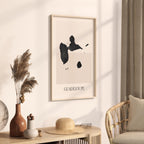 guadeloupe map poster - minimalist boho wall art - digital download - image 2