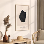 eswatini map poster - minimalist boho wall art - digital download - image 2