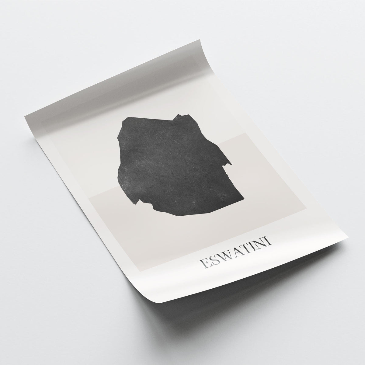 eswatini map poster - minimalist boho wall art - digital download - image 4