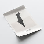 israel map poster - minimalist boho wall art - digital download - image 4