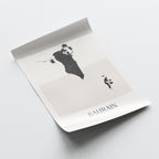 bahrain map poster - minimalist boho wall art - digital download - image 4