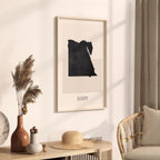 egypt map poster - minimalist boho wall art - digital download - image 2