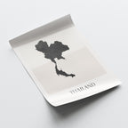 thailand map poster - minimalist boho wall art - digital download - image 4