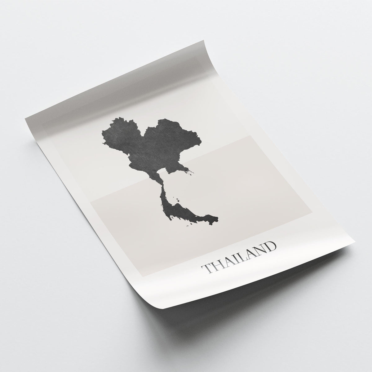 thailand map poster - minimalist boho wall art - digital download - image 4