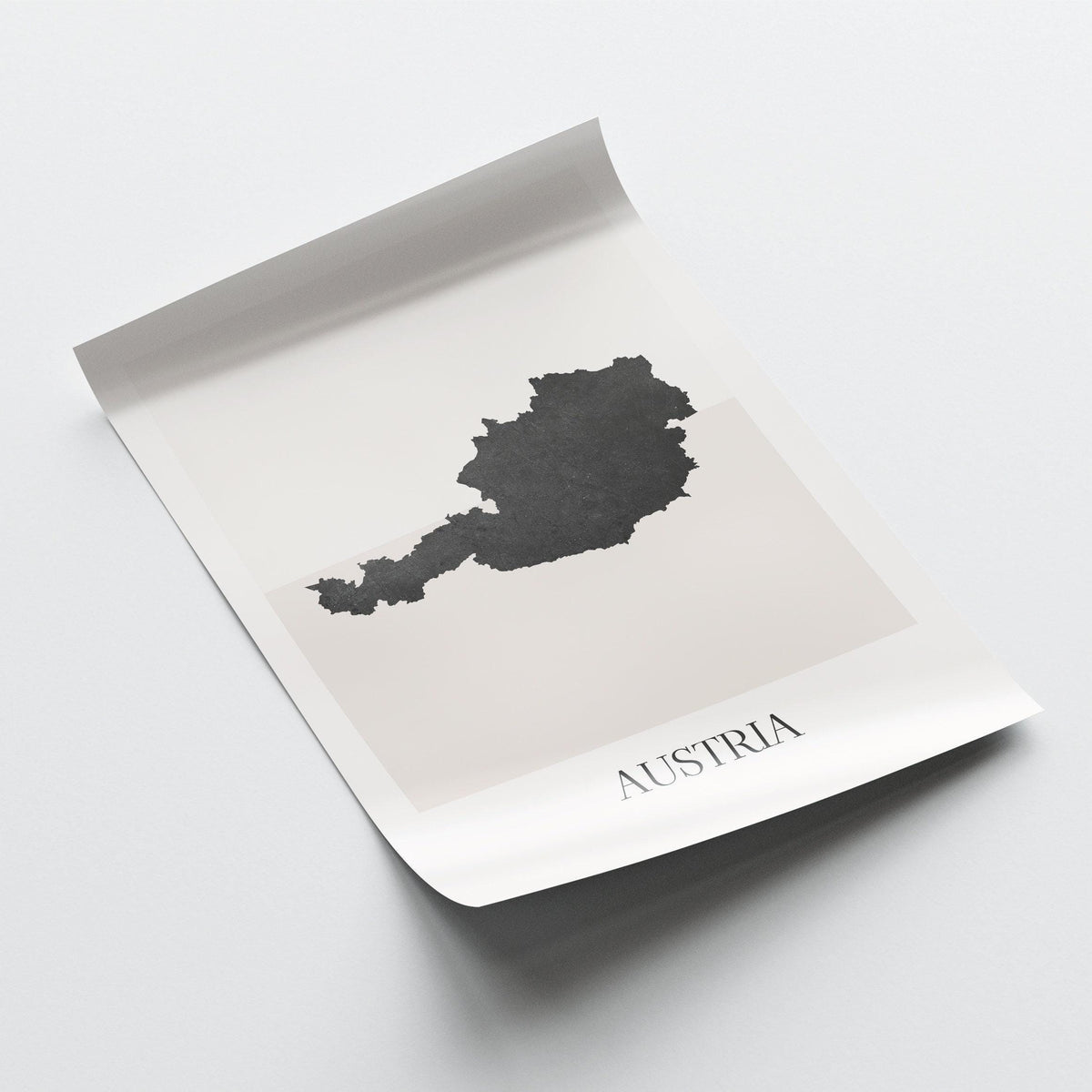 austria map poster - minimalist boho wall art - digital download - image 4