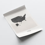 united states map poster - minimalist boho wall art - digital download - image 4