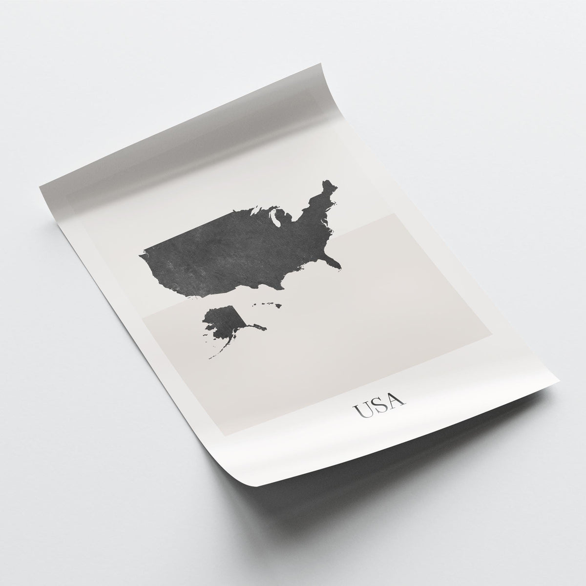 united states map poster - minimalist boho wall art - digital download - image 4