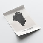 greenland map poster - minimalist boho wall art - digital download - image 4