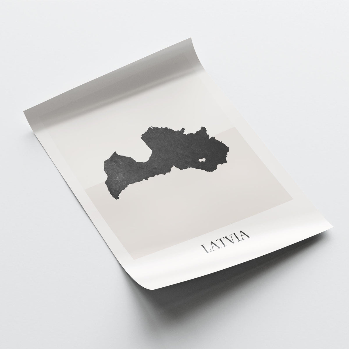 latvia map poster - minimalist boho wall art - digital download - image 4