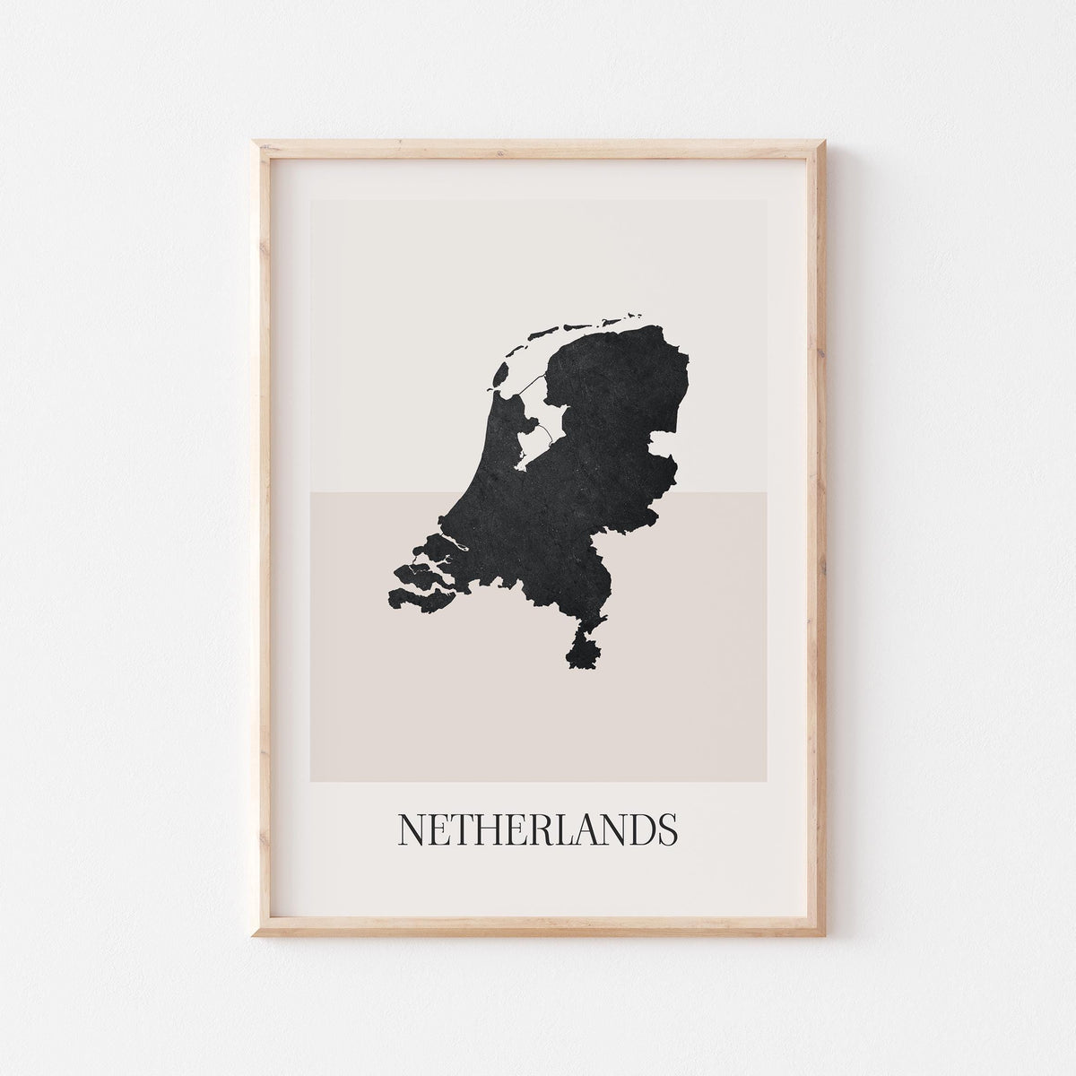 netherlands map poster - minimalist boho wall art - digital download - image 1