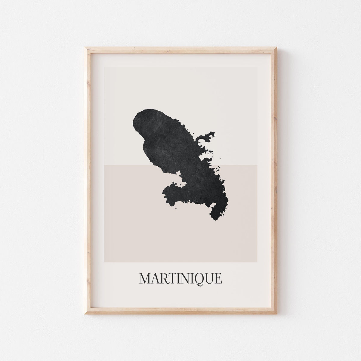mauritius map poster - minimalist boho wall art - digital download - image 1