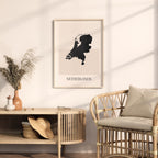 netherlands map poster - minimalist boho wall art - digital download - image 3