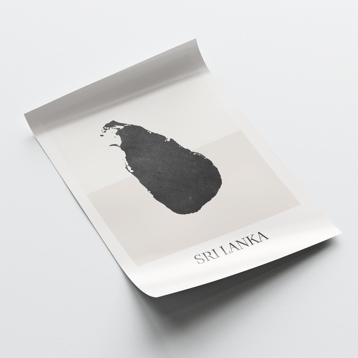 sri lanka map poster - minimalist boho wall art - digital download - image 4