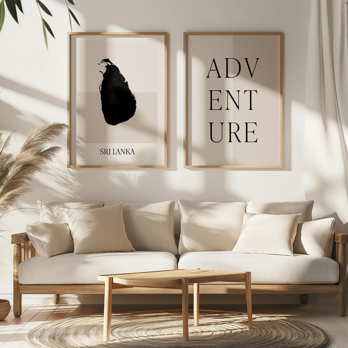 sri lanka map poster - minimalist boho wall art - digital download - image 5