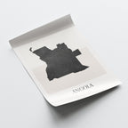 angola map poster - minimalist boho wall art - digital download - image 4