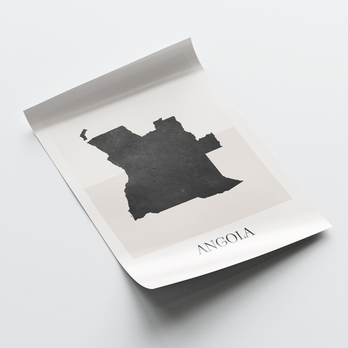 angola map poster - minimalist boho wall art - digital download - image 4