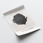 sierra leone map poster - minimalist boho wall art - digital download - image 4