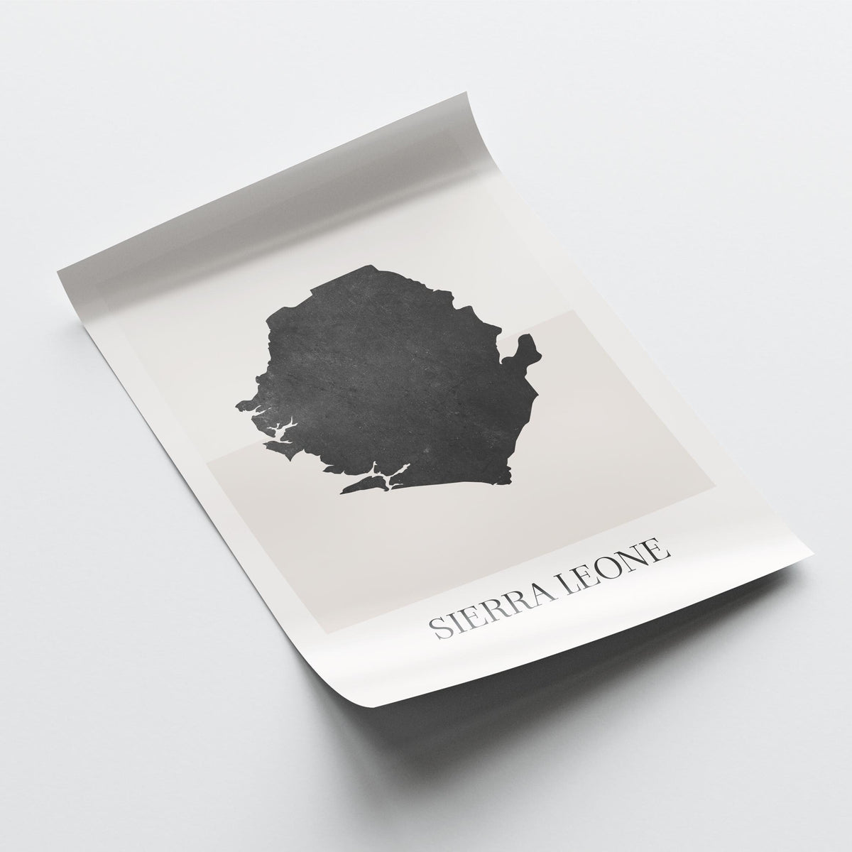 sierra leone map poster - minimalist boho wall art - digital download - image 4