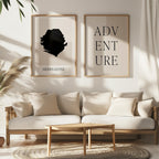 sierra leone map poster - minimalist boho wall art - digital download - image 5