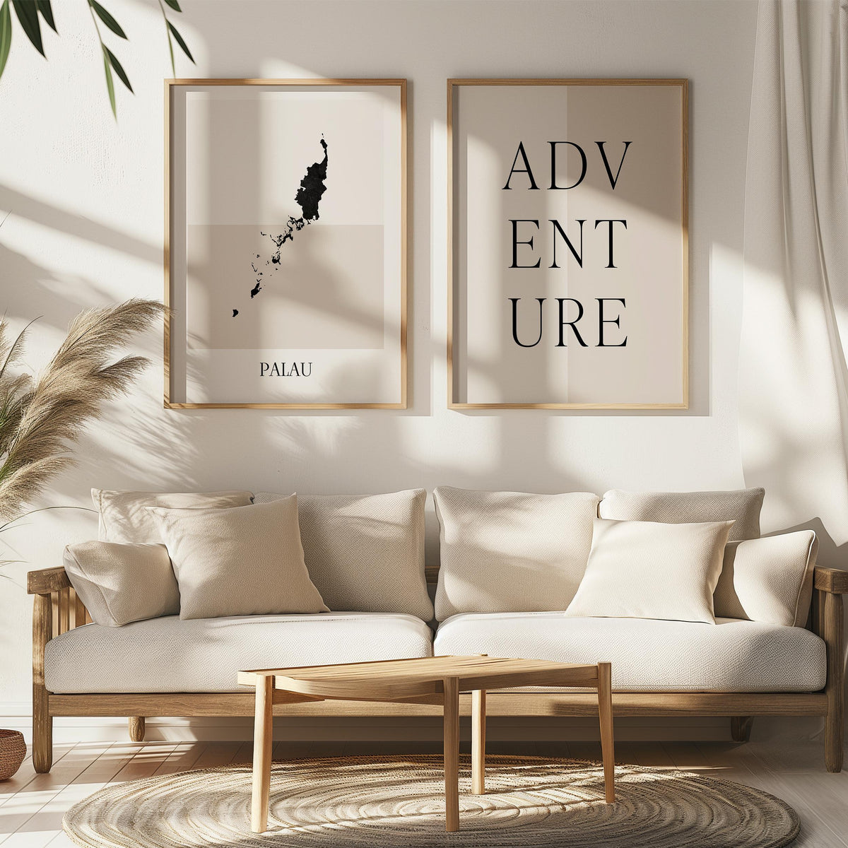 palau map poster - minimalist boho wall art - digital download - image 5