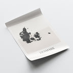 denmark map poster - minimalist boho wall art - digital download - image 4