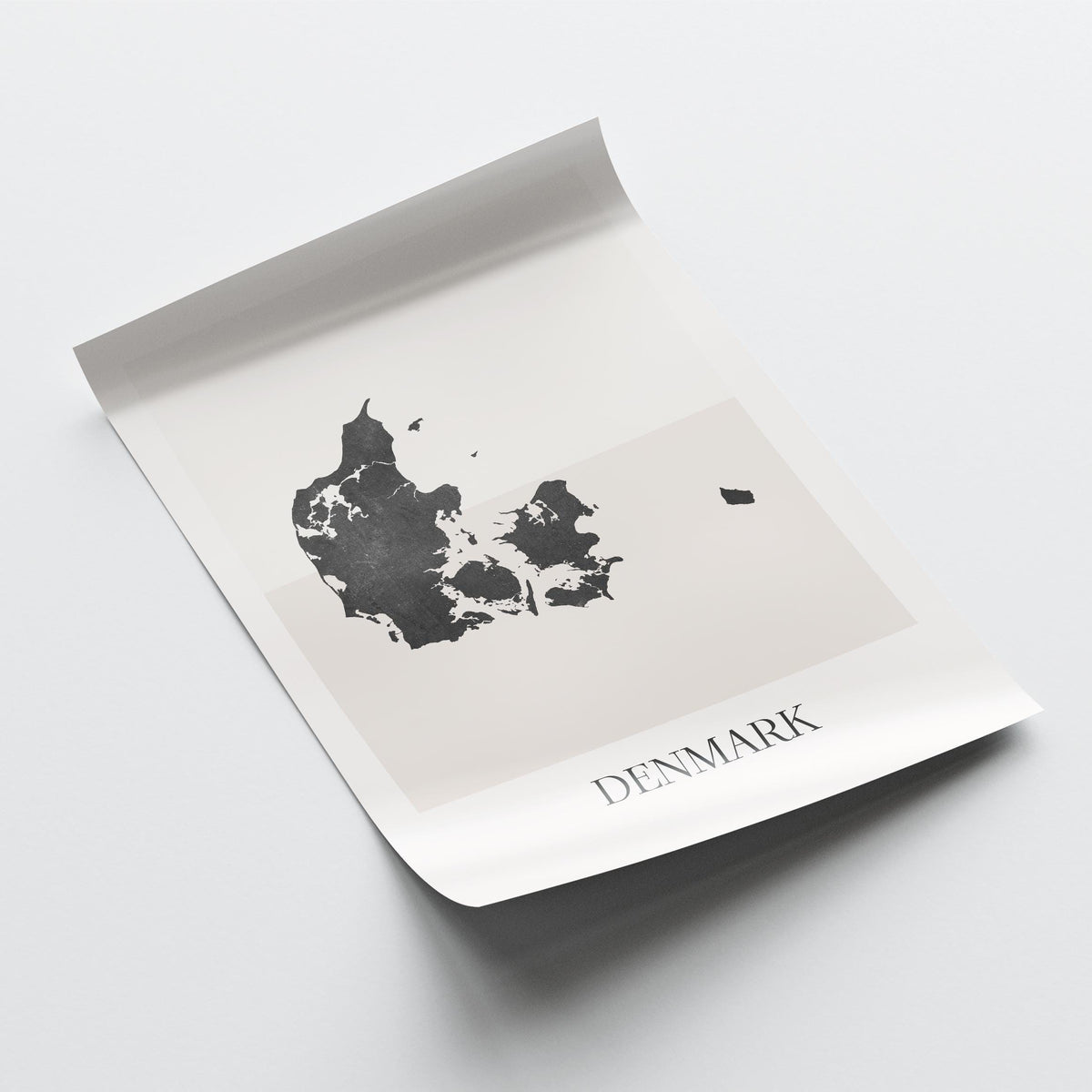 denmark map poster - minimalist boho wall art - digital download - image 4