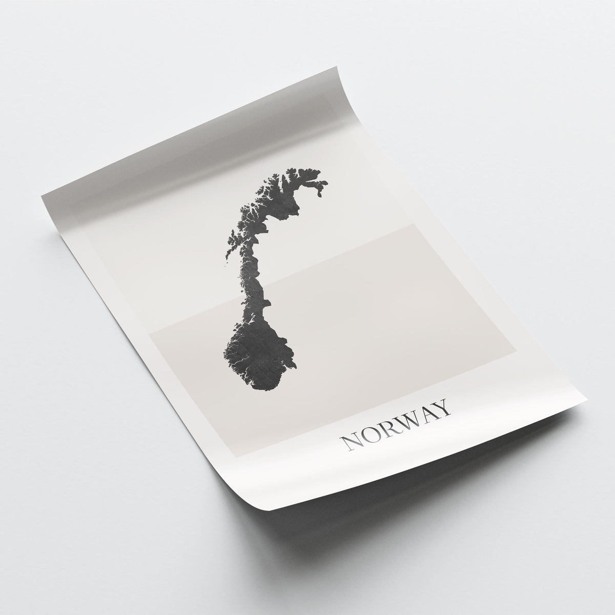 norway map poster - minimalist boho wall art - digital download - image 4