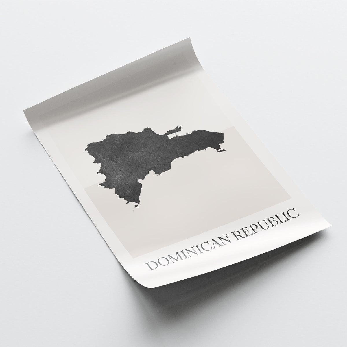 dominican republic map poster - minimalist boho wall art - digital download - image 4