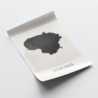 lithuania map poster - minimalist boho wall art - digital download - image 4