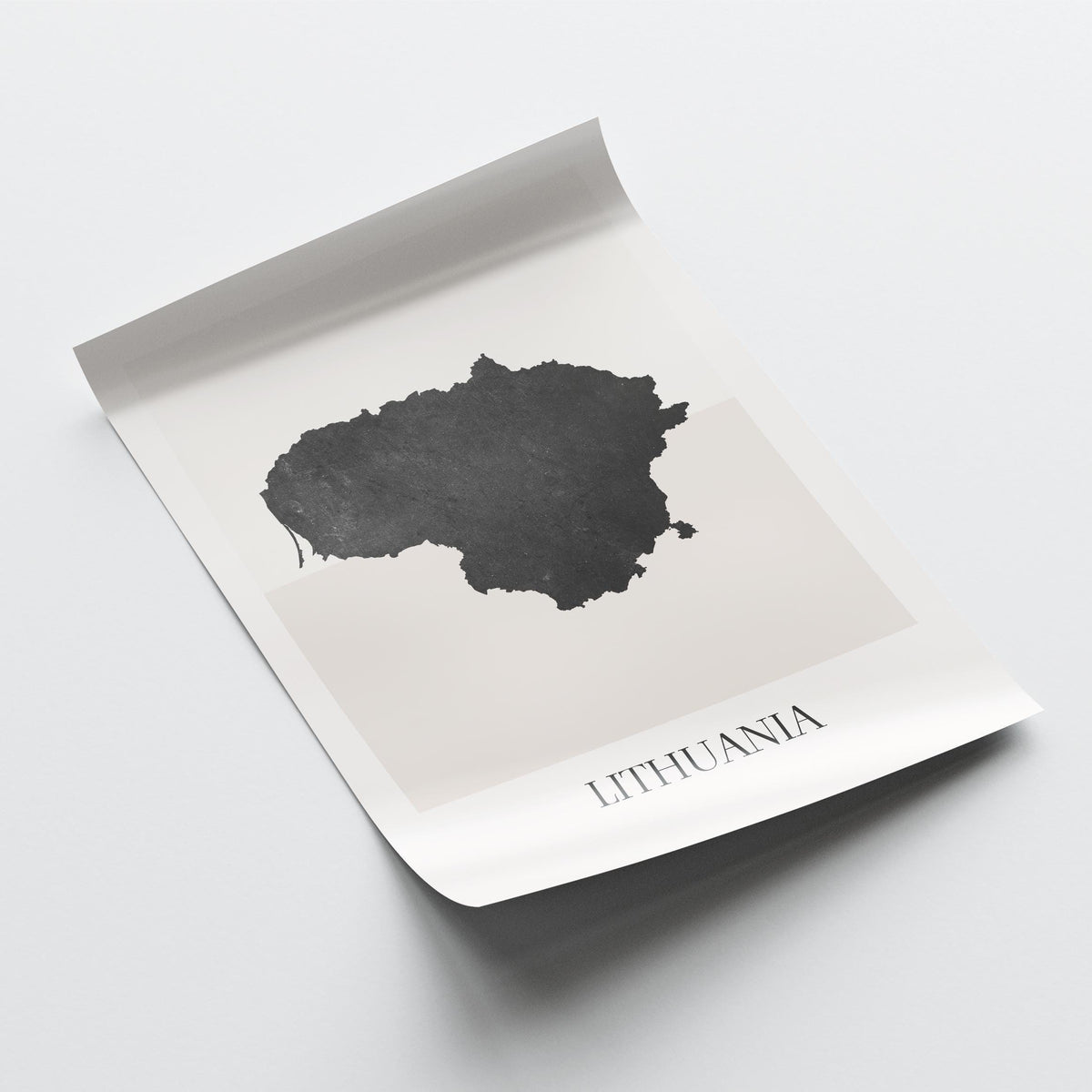 lithuania map poster - minimalist boho wall art - digital download - image 4