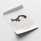 panama map poster - minimalist boho wall art - digital download - image 4