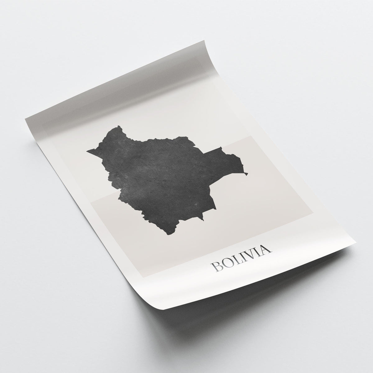 bolivia map poster - minimalist boho wall art - digital download - image 4