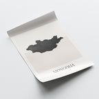 mongolia map poster - minimalist boho wall art - digital download - image 4