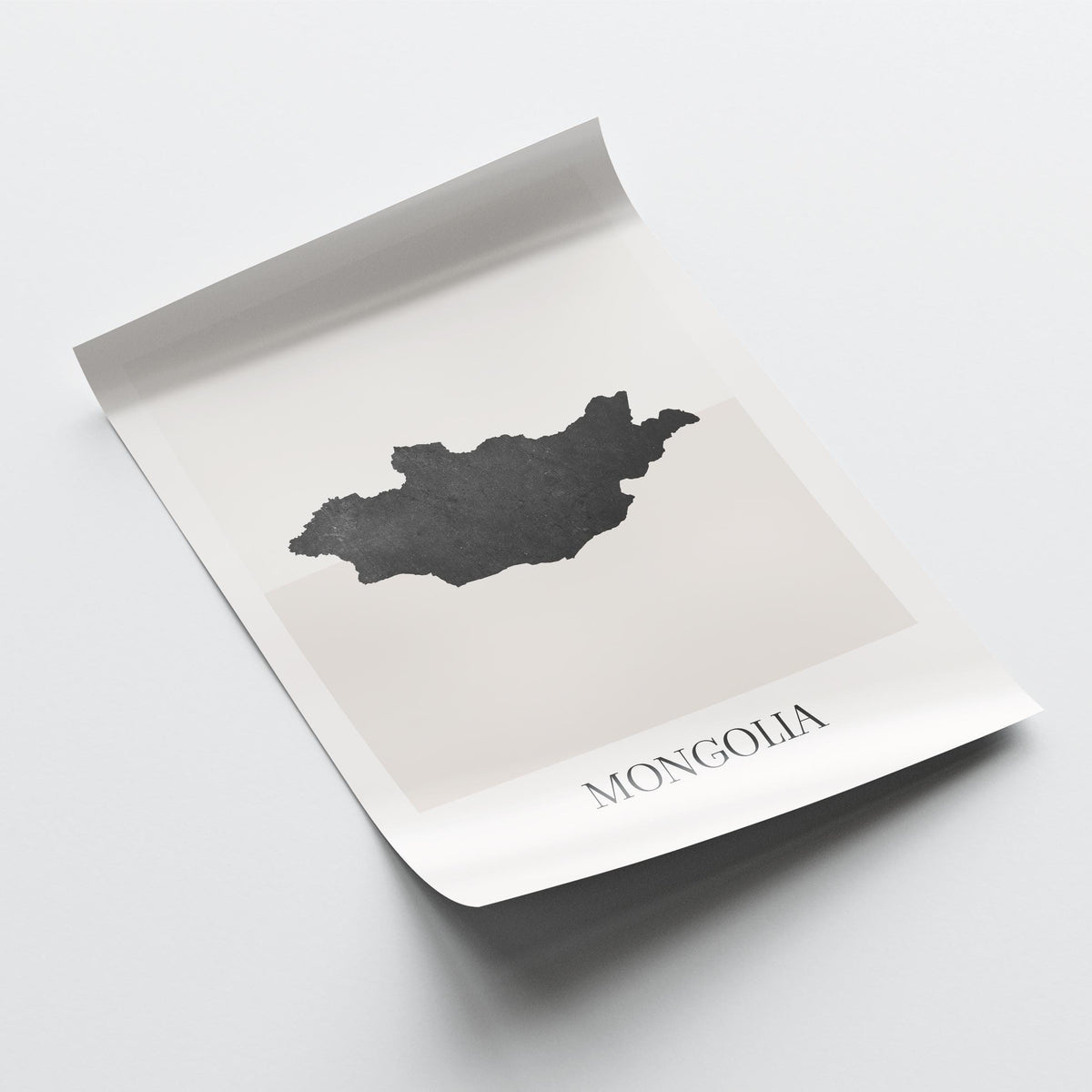 mongolia map poster - minimalist boho wall art - digital download - image 4