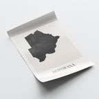 botswana map poster - minimalist boho wall art - digital download - image 4