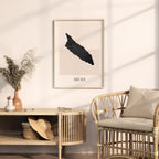 aruba map poster - minimalist boho wall art - digital download - image 3