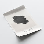 tanzania map poster - minimalist boho wall art - digital download - image 4