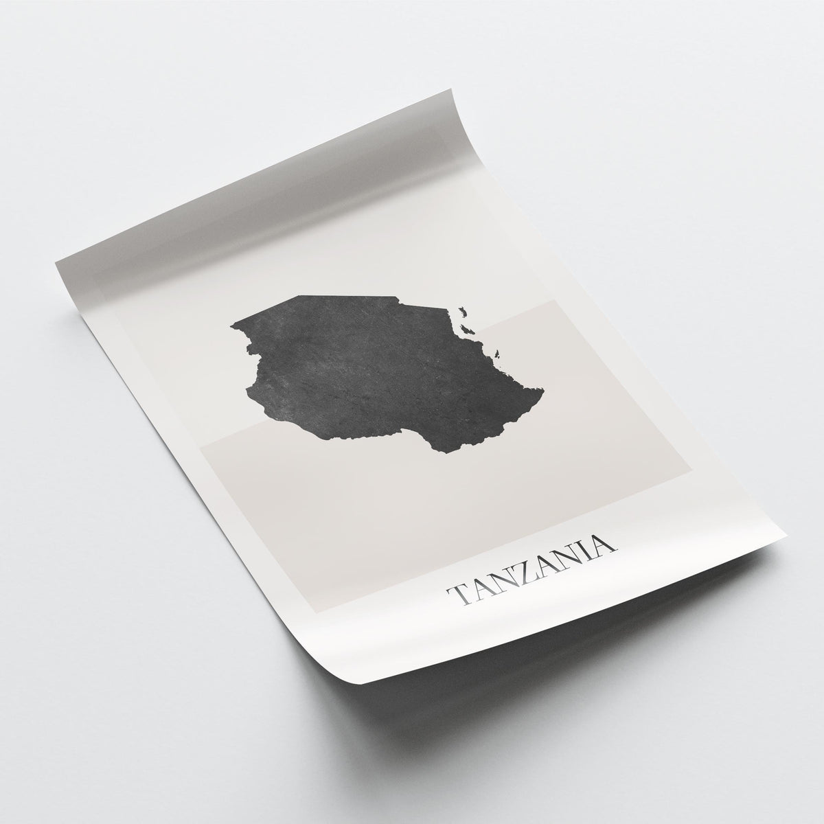 tanzania map poster - minimalist boho wall art - digital download - image 4