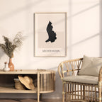 liechtenstein map poster - minimalist boho wall art - digital download - image 3