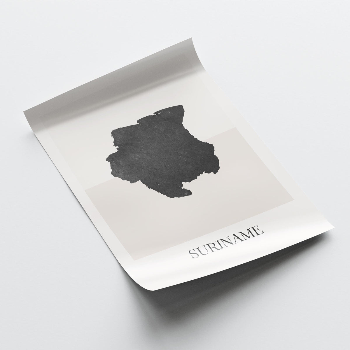 suriname map poster - minimalist boho wall art - digital download - image 4