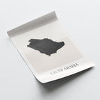 saudi arabia map poster - minimalist boho wall art - digital download - image 4