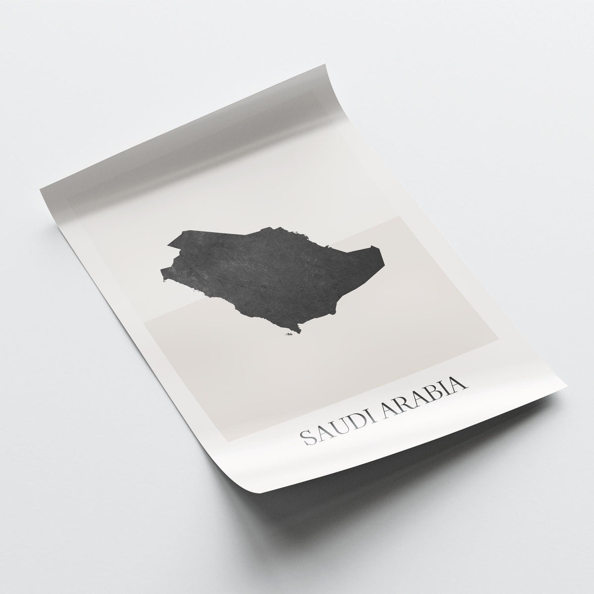 saudi arabia map poster - minimalist boho wall art - digital download - image 4