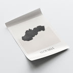 slovakia map poster - minimalist boho wall art - digital download - image 4